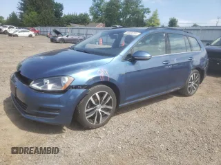 2016 Volkswagen Golf SportWagen TSI S with VIN 3VWC17AU9GM519640, listed as a Copart auction lot 58896704 with 77,463 mi miles and Salvage Title. Bid and sale history available at carsss.com. Image 1.