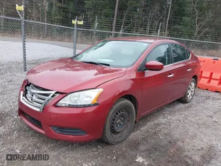 2015 Nissan Sentra S with VIN 3N1AB7AP6FY253151, listed as a IAAI auction lot 41505469 with 190,533 mi miles. Bid and sale history available at carsss.com. Image 2.