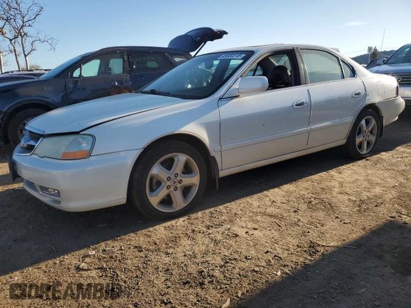 2002 Acura TL Type S w/Navigation with VIN 19UUA56982A010727, listed as a Copart auction lot 45600315 with 260,119 mi miles and Salvage Title. Bid and sale history available at carsss.com. Image 1.