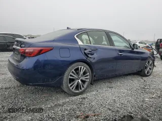 2021 Infiniti Q50 Sensory with VIN JN1EV7CP7MM703492, listed as a Copart auction lot 86268244 with 21,554 mi miles and Salvage title. Bid and sale history available at DreamBid. Image 3.