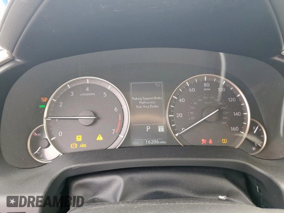 2021 Lexus RX 350 with VIN 2T2HZMAA3MC193923, listed as a Copart auction lot 55042225 with 16,206 mi miles and Salvage Title. Bid and sale history available at DreamBid. Image 9.