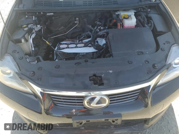 2012 Lexus CT 200h with VIN JTHKD5BH9C2090060, listed as a Copart auction lot 65130135 with Not provided miles and Clean title. Bid and sale history available at DreamBid. Image 11.