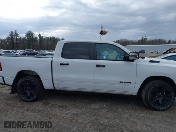 2024 Ram 1500 Big Horn with VIN 1C6SRFFT1RN124465, listed as a IAAI auction lot 41839097 with 24,106 mi miles and . Bid and sale history available at DreamBid. Image 14.