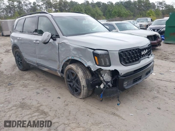 2024 Kia Telluride SX Prestige X-Pro with VIN 5XYP5DGC4RG557203, listed as a IAAI auction lot 41569618 with 2,696 mi miles and . Bid and sale history available at DreamBid. Image 1.