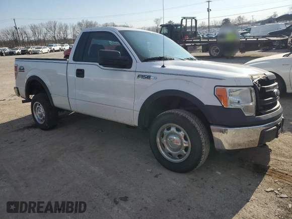 2014 Ford F-150 XL with VIN 1FTMF1EMXEKG21467, listed as a Copart auction lot 47236685 with 168,052 mi miles and Salvage Title. Bid and sale history available at carsss.com. Image 4.