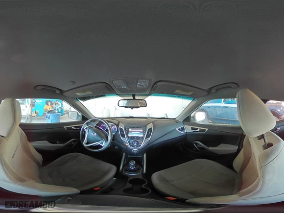 2014 Hyundai Veloster with VIN KMHTC6AD8EU213346, listed as a Copart auction lot 82717534 with 93,472 mi miles and Salvage Title. Bid and sale history available at carsss.com. Image 12.
