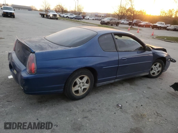 2004 Chevrolet Monte Carlo LS with VIN 2G1WW12E849393449, listed as a Copart auction lot 78383194 with 285,955 mi miles and Salvage Title. Bid and sale history available at carsss.com. Image 3.