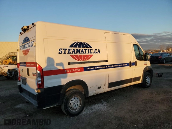 2020 Ram ProMaster Cargo with VIN 3C6TRVDG4LE149523, listed as a Copart auction lot 79050074 with Not Provided miles and Salvage Title. Bid and sale history available at carsss.com. Image 3.