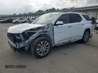 2019 Chevrolet Traverse Premier with VIN 1GNERKKWXKJ243974, listed as a Copart auction lot 55931415 with 54,243 mi miles and Salvage title. Bid and sale history available at DreamBid. Image 1.