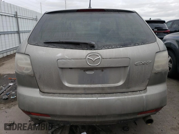 2010 Mazda CX-7 SV with VIN JM3ER2W57A0321844, listed as a Copart auction lot 89023205 with 204,529 mi miles and Salvage Title. Bid and sale history available at carsss.com. Image 6.