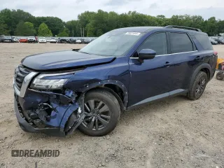 2022 Nissan Pathfinder SV с VIN 5N1DR3BC9NC214714, выставлен на аукционе Copart как лот 59031845 с пробегом 79 604 миль миль и Списание • Salvage title. История ставок и продаж доступна на DreamBid. Изображение 1.