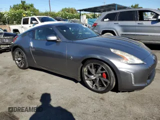 2013 Nissan 370Z with VIN JN1AZ4EH0DM380409, listed as a Copart auction lot 66869114 with 0 mi miles and Salvage Title. Bid and sale history available at carsss.com. Image 4.