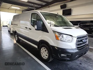 2020 Ford Transit Cargo with VIN 1FTYE1Y82LKB26132, listed as a IAAI auction lot 42147621 with Not Provided miles and . Bid and sale history available at carsss.com. Image 1.