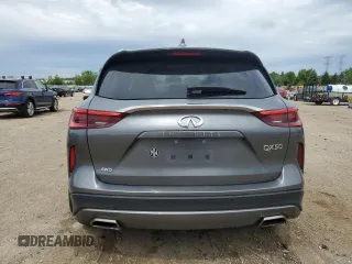2021 Infiniti QX50 Luxe with VIN 3PCAJ5BB3MF120184, listed as a Copart auction lot 58276615 with 59,974 mi miles and Salvage title. Bid and sale history available at DreamBid. Image 6.