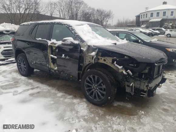 2022 Chevrolet Traverse RS with VIN 1GNEVJKW7NJ128727, listed as a Copart auction lot 44462325 with 53,981 mi miles and Salvage Title. Bid and sale history available at carsss.com. Image 4.