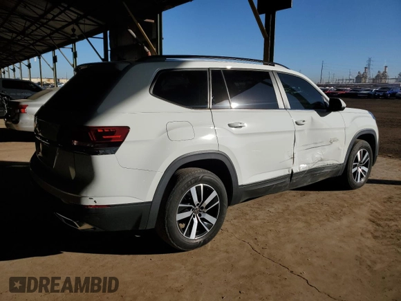 2021 Volkswagen Atlas SE with VIN 1V2DP2CA8MC501136, listed as a Copart auction lot 82998394 with 79,465 mi miles and Salvage title. Bid and sale history available at DreamBid. Image 3.