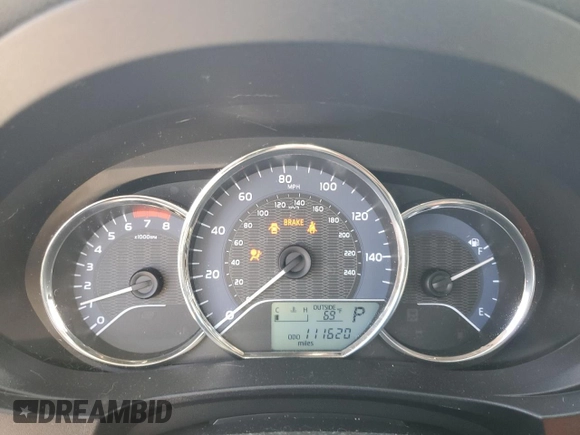 2016 Toyota Corolla L with VIN 2T1BURHE6GC687616, listed as a Copart auction lot 58587075 with 111,620 mi miles and Salvage title. Bid and sale history available at DreamBid. Image 9.