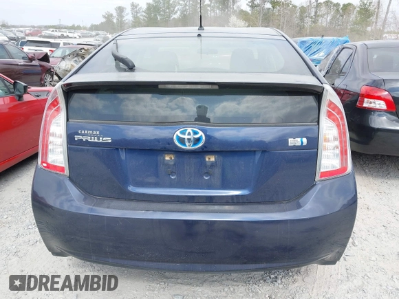 2013 Toyota Prius One with VIN JTDKN3DU8D1717206, listed as a IAAI auction lot 41723313 with 124,111 mi miles. Bid and sale history available at carsss.com. Image 16.