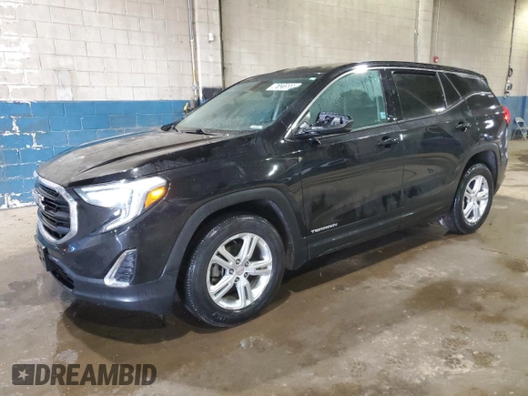 2018 GMC Terrain SLE with VIN 3GKALMEV7JL415266, listed as a Copart auction lot 46131555 with 74,676 mi miles and Clean Title. Bid and sale history available at DreamBid. Image 1.