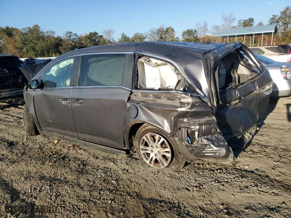 2013 Honda Odyssey EX-L with VIN 5FNRL5H66DB008163, listed as a Copart auction lot 44887575 with 0 mi miles and Salvage Title. Bid and sale history available at carsss.com. Image 2.