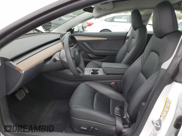 2023 Tesla Model 3 with VIN 5YJ3E1EA8PF683731, listed as a Copart auction lot 48896555 with 19,177 mi miles and Salvage title. Bid and sale history available at DreamBid. Image 7.