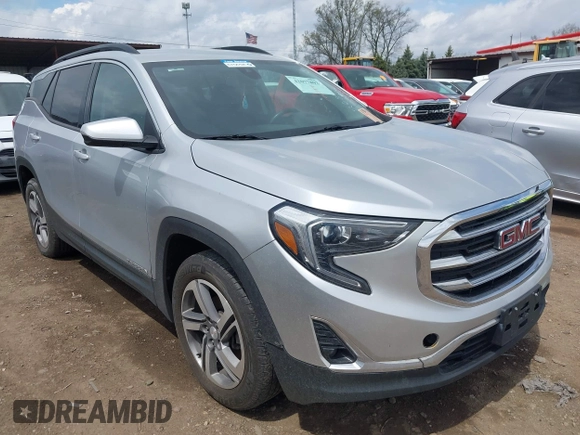 2020 GMC Terrain SLT with VIN 3GKALVEV5LL268423, listed as a IAAI auction lot 42077892 with 104,735 mi miles and . Bid and sale history available at DreamBid. Image 1.