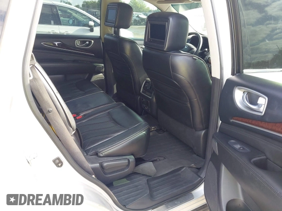 2014 Infiniti QX60 with VIN 5N1AL0MM0EC525019, listed as a IAAI auction lot 42035281 with 137,831 mi miles. Bid and sale history available at carsss.com. Image 8.