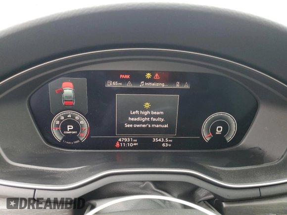 2020 Audi A4 Premium Plus z VIN WAUENAF43LA068795, wystawiony jako Copart lot #56881695 z przebiegiem 47 931 mil mil oraz Szkoda całkowita • Salvage title. Historia ofert i sprzedaży dostępna na DreamBid. Obrazek 9.