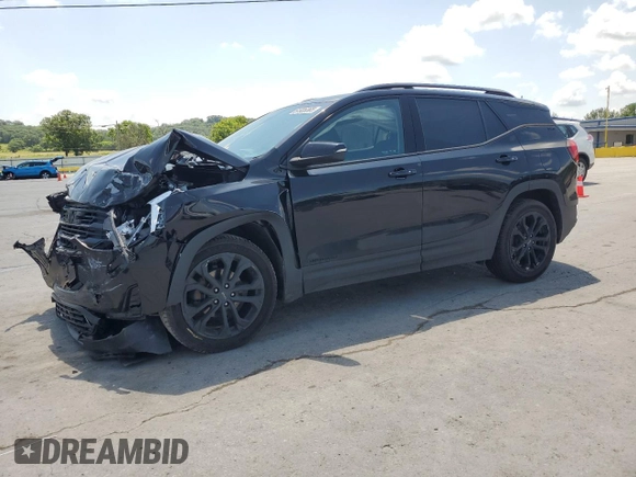 2020 GMC Terrain SLE with VIN 3GKALMEV9LL296364, listed as a Copart auction lot 61935365 with 146,551 mi miles and Salvage title. Bid and sale history available at DreamBid. Image 1.