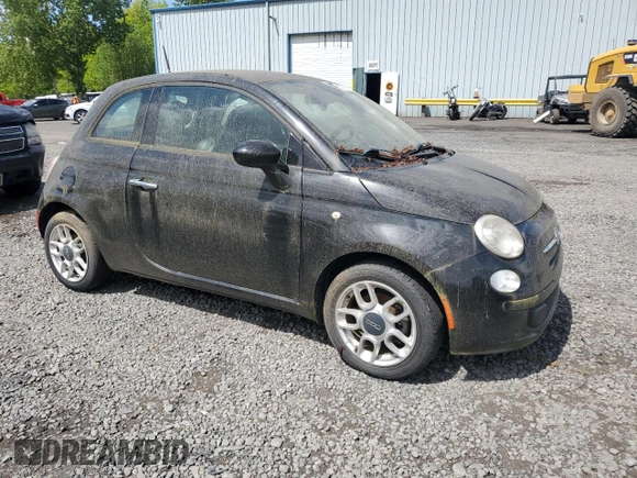 2015 FIAT 500 Pop with VIN 3C3CFFAR0FT555560, listed as a Copart auction lot 55178495 with 0 mi miles and Clean Title. Bid and sale history available at carsss.com. Image 4.