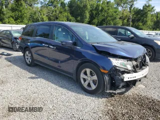 2020 Honda Odyssey EX with VIN 5FNRL6H57LB017398, listed as a Copart auction lot 64489775 with 50,588 mi miles and Salvage title. Bid and sale history available at DreamBid. Image 4.