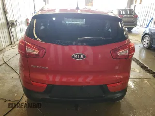 2012 Kia Sportage LX with VIN KNDPBCA2XC7221238, listed as a Copart auction lot 53683495 with 217,313 mi miles and Salvage Title. Bid and sale history available at DreamBid. Image 6.
