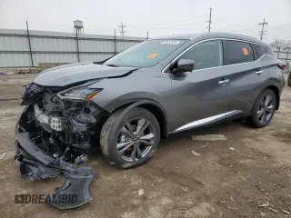 2023 Nissan Murano Platinum with VIN 5N1AZ2DS9PC107019, listed as a Copart auction lot 43552595 with 19,972 mi miles and Salvage Title. Bid and sale history available at carsss.com. Image 1.