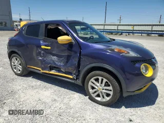 2015 Nissan Juke S with VIN JN8AF5MV3FT557406, listed as a Copart auction lot 60941155 with 124,884 mi miles and Salvage title. Bid and sale history available at DreamBid. Image 4.