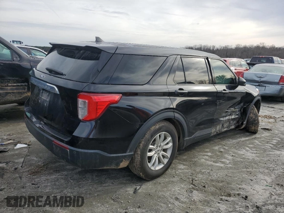2021 Ford Explorer with VIN 1FMSK7BH6MGA26884, listed as a Copart auction lot 45378165 with 67,407 mi miles and Salvage Title. Bid and sale history available at carsss.com. Image 3.