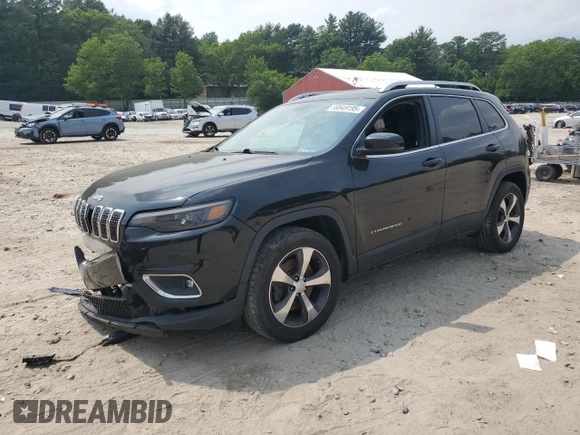 2019 Jeep Cherokee High Altitude with VIN 1C4PJMDX2KD283992, listed as a Copart auction lot 59849195 with 103,463 mi miles and Salvage title. Bid and sale history available at DreamBid. Image 1.