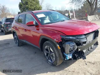 2025 Hyundai Tucson SEL with VIN 5NMJBCDE5SH445455, listed as a IAAI auction lot 41753587 with 2,387 mi miles. Bid and sale history available at carsss.com. Image 1.