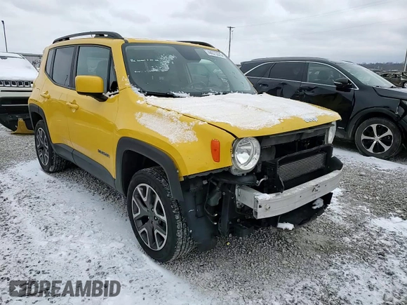2017 Jeep Renegade Latitude with VIN ZACCJBBB4HPE72776, listed as a Copart auction lot 44373375 with 91,913 mi miles and Salvage Title. Bid and sale history available at carsss.com. Image 11.