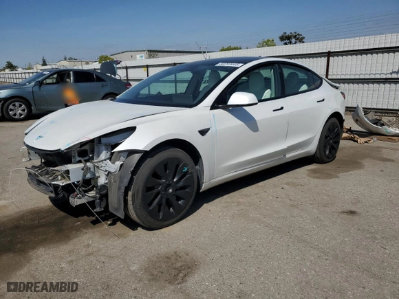 2021 Tesla Model 3 Standard Range Plus with VIN 5YJ3E1EA8MF928913, listed as a Copart auction lot 50269445 with 33,804 mi miles and Salvage Title. Bid and sale history available at carsss.com. Image 1.