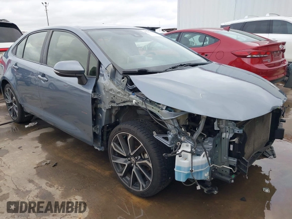 2020 Toyota Corolla SE with VIN JTDS4RCE5LJ024964, listed as a IAAI auction lot 41567845 with 58,549 mi miles. Bid and sale history available at carsss.com. Image 1.