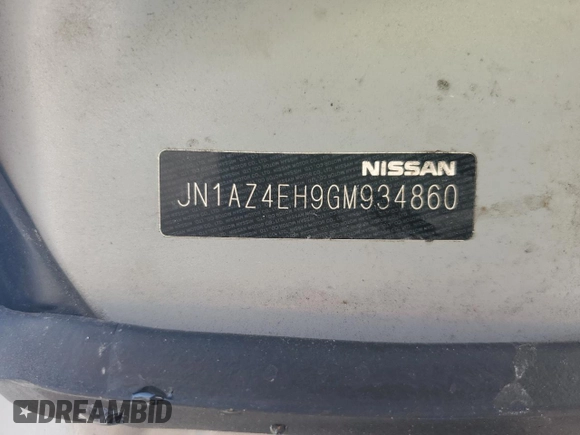 2016 Nissan 370Z Sport с VIN JN1AZ4EH9GM934860, выставлен на аукционе Copart как лот 54613555 с пробегом Не указан миль и Чистый • Clean title. История ставок и продаж доступна на DreamBid. Изображение 14.