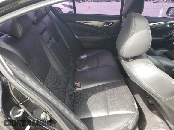 2017 Infiniti Q50 Red Sport 400 with VIN JN1FV7AP3HM850700, listed as a Copart auction lot 49844005 with 58,257 mi miles and Salvage title. Bid and sale history available at DreamBid. Image 10.