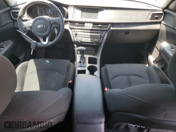 2018 Kia Optima S with VIN 5XXGT4L37JG197736, listed as a Copart auction lot 57527615 with 70,204 mi miles and Salvage title. Bid and sale history available at DreamBid. Image 8.