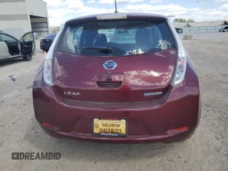 2017 Nissan LEAF S with VIN 1N4BZ0CP9HC301485, listed as a Copart auction lot 52823195 with 0 mi miles and Clean Title. Bid and sale history available at carsss.com. Image 6.