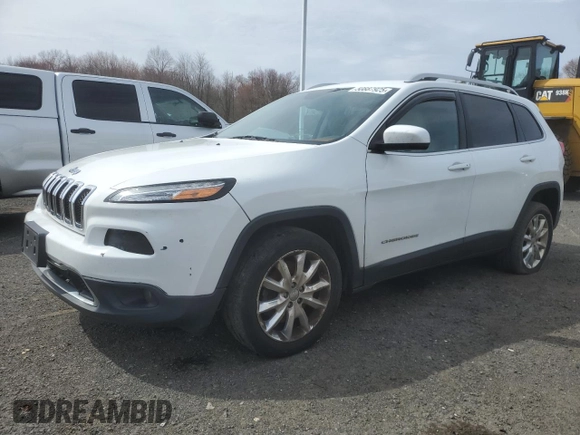 2017 Jeep Cherokee Limited with VIN 1C4PJLDB9HW523020, listed as a Copart auction lot 50887925 with 140,041 mi miles and Salvage Title. Bid and sale history available at carsss.com. Image 1.