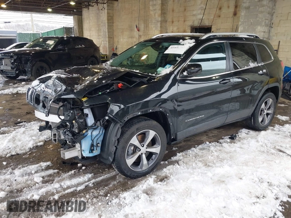 2019 Jeep Cherokee Limited with VIN 1C4PJMDX9KD471764, listed as a IAAI auction lot 41556755 with 45,000 mi miles and . Bid and sale history available at carsss.com. Image 2.