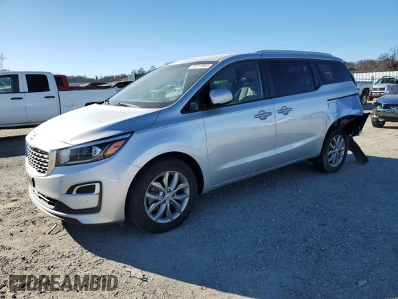 2020 Kia Sedona LX with VIN KNDMB5C13L6575384, listed as a Copart auction lot 89315845 with 85,536 mi miles and Salvage Title. Bid and sale history available at carsss.com. Image 1.