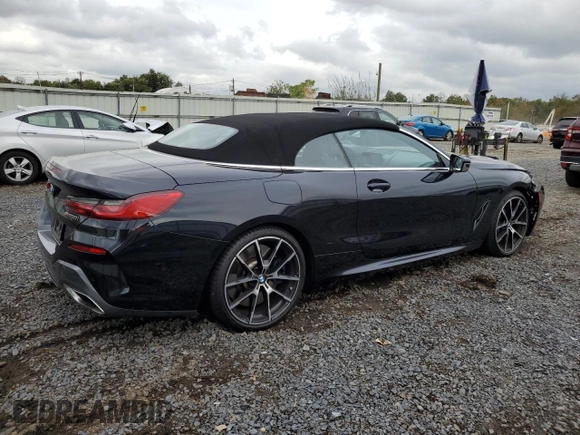 2019 BMW 8 Series M850i xDrive with VIN WBAFY4C58KBX39395, listed as a Copart auction lot 74088834 with 27,413 mi miles and Salvage title. Bid and sale history available at DreamBid. Image 3.