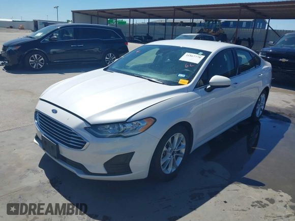 2019 Ford Fusion SE with VIN 3FA6P0HD0KR215531, listed as a IAAI auction lot 41867778 with 101,893 mi miles. Bid and sale history available at carsss.com. Image 2.