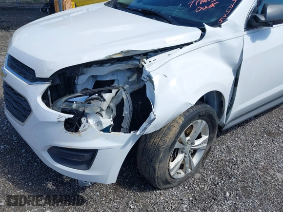 2017 Chevrolet Equinox LS with VIN 2GNALBEK8H1593177, listed as a IAAI auction lot 41848425 with 135,357 mi miles. Bid and sale history available at carsss.com. Image 6.